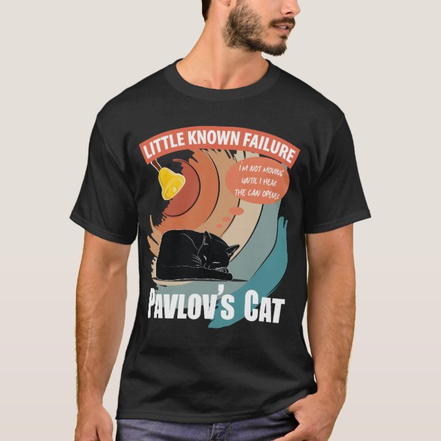 Camiseta Gato de Pavlov - Psicologia Engraçada (Frente)
