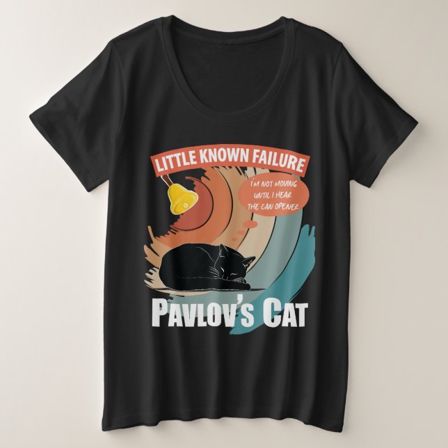 Camiseta Gato de Pavlov - Psicologia Engraçada (Frente do Design)