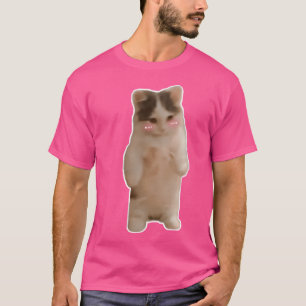 Camiseta Gato De Pé Engraçado E Bonito Ou Memória De Gatinh