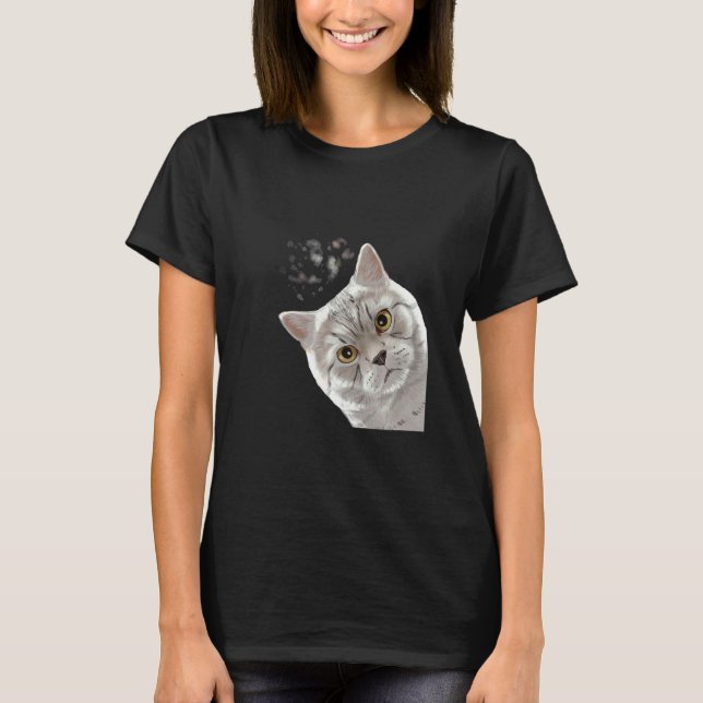 Camiseta Gato de pelo curto britânico 1 (Frente)