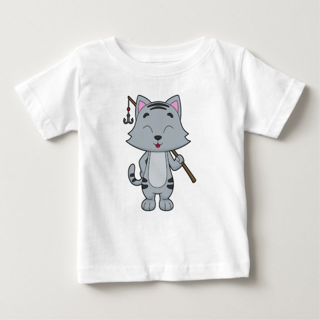 Camiseta Gato de Pesca e Pesca (Frente)
