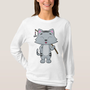 Camiseta Gato de Pesca e Pesca