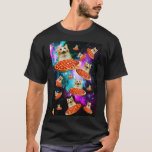 Camiseta Gato de pizza espacial engraçado<br><div class="desc">Engraçado e design louco por presentes legal!</div>