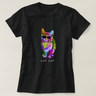 Camiseta Gato de pop de arte legal de arte moderna