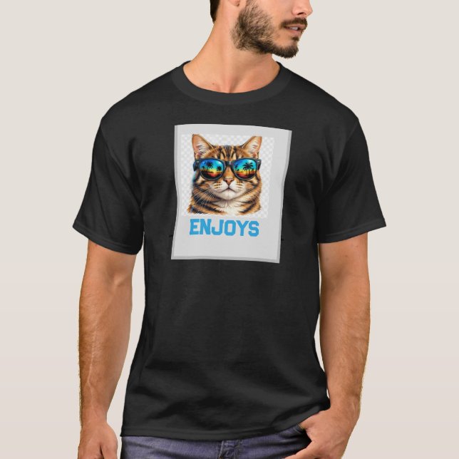 Camiseta Gato de praia (Frente)