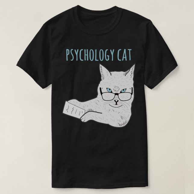 Camiseta Gato de Psicologia (Frente do Design)