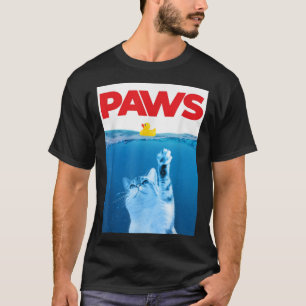 Camiseta Gato De PWS E Gato De Borracha Amarelo Gatinho Eng