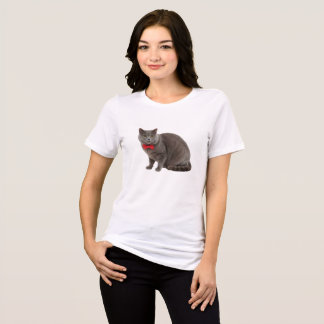 Camiseta Gato de Qualidade Premium, Feminino
