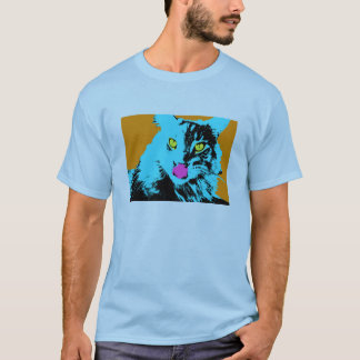 Camiseta Gato de racum de Maine do pop art