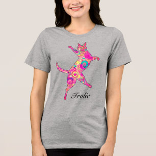 Camiseta Gato De Rastreio Multicolor