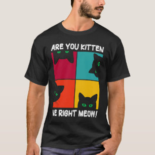 Camiseta Gato De Retrô Bonito Você Me Gatinha?