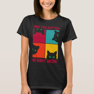Camiseta Gato De Retrô Bonito Você Me Gatinha?