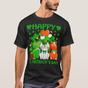 Camiseta Gato de Santo Gato de Gato Gato Irlanda Bandeira H