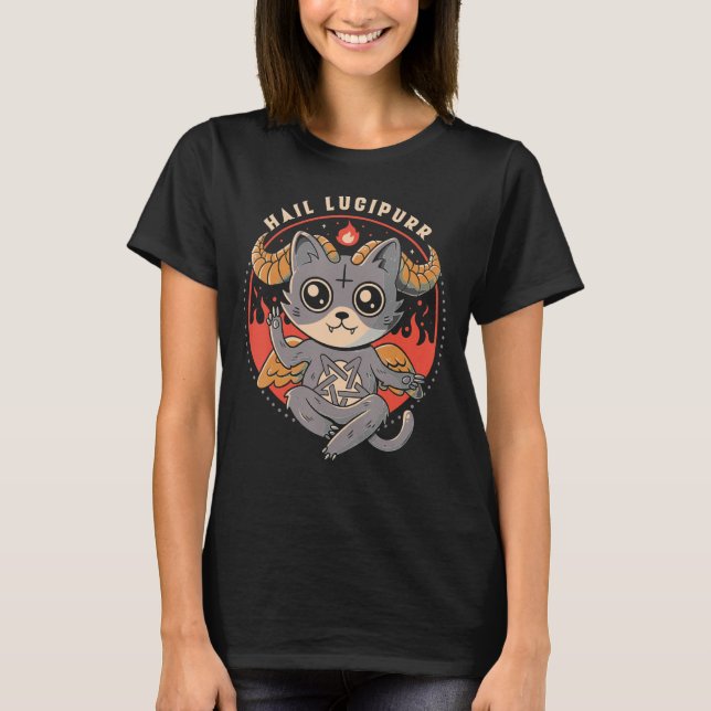 Camiseta Gato de Satã de Lúpcias de granizo (Frente)