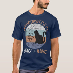Camiseta Gato de Schrodinger é um paradoxo vivo do Morto
