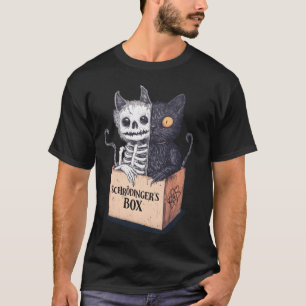 Camiseta Gato de Schrödinger engraçado