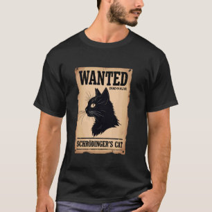 Camiseta Gato de Schrödinger Estilo Western Gatos Física Pr