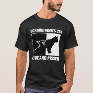 Camiseta Gato de Schrödinger Física Matemática Ciência Nerd