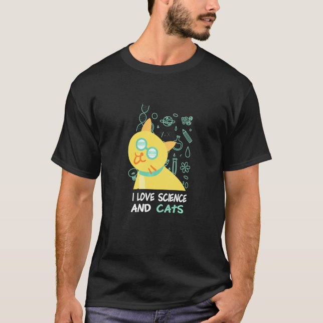 Camiseta Gato de Schrödinger Físico Cientista Nerd (Frente)