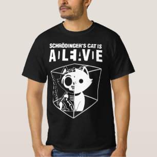 Camiseta Gato de Schrodinger, Morto de Gato de Ciência Engr