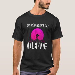 Camiseta Gato de Schrödinger numa Caixa Morto e Vivo Ciênc