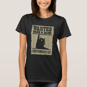 Camiseta Gato De Schrodingers Vivos E Mortos