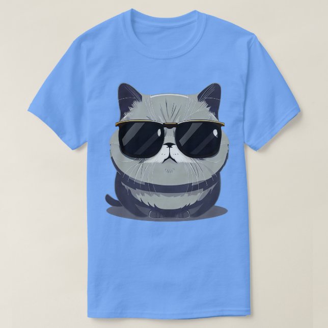 Camiseta Gato de Shorthair britânico (Frente do Design)