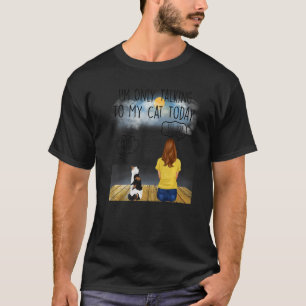 Camiseta Gato de Shorthait Britânico Com quem só estou fala