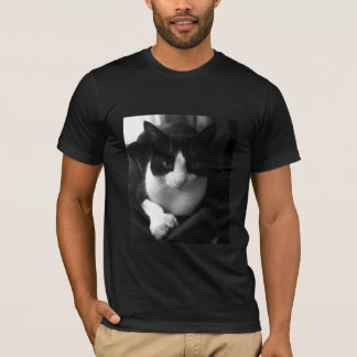 Camiseta Gato de smoking preto-e-branco