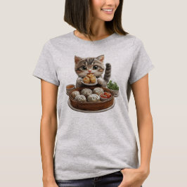 Camiseta Gato de Soma Escura, Gato de Comida