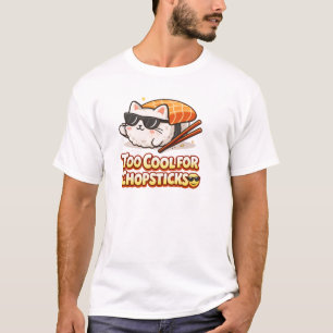 Camiseta Gato de Sushi Legal Design Divertido e Kawaii de C