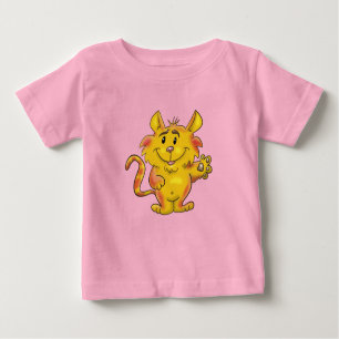 Camiseta Gato de Tabby Bonito e Amigável