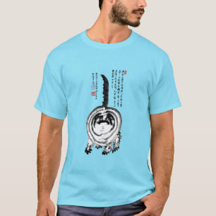 Camiseta Gato De Tabby Japonês Com Brisas Chonky