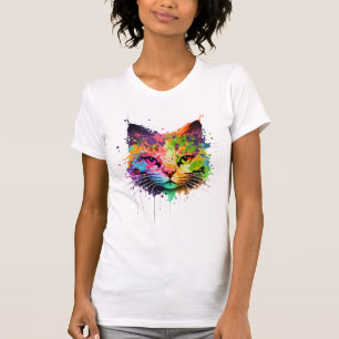 Camiseta Gato de Tinta Negra