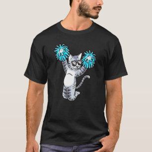 Camiseta Gato de Torcida Gato de Cheer Flyer Cheerleader Li