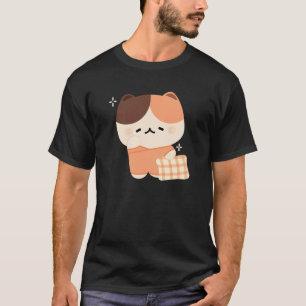 Camiseta Gato de Torta com Sono Bonito