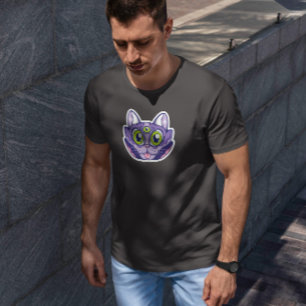 Camiseta Gato De Três Olhos