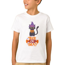Gato de Trick ou Tratar o Halloween
