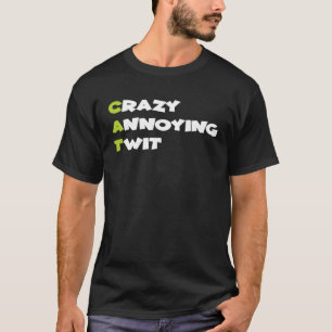 Camiseta Gato de Twit Louco e Irritante