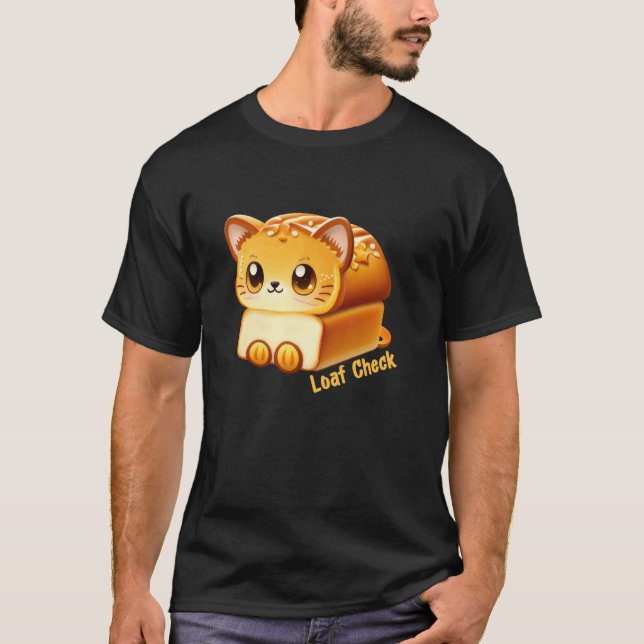 Camiseta Gato de Verificação de Pão (Frente)