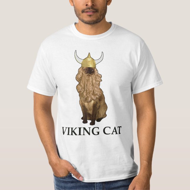 Camiseta Gato de Viking (Frente)