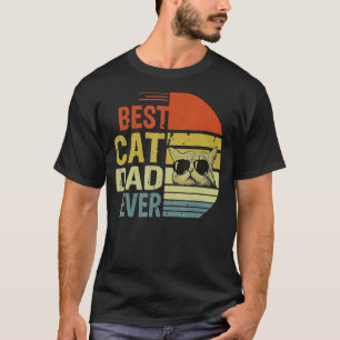 Camiseta Gato De Vintagem Da Melhor Pai De Gato De Gato