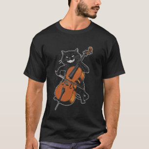 Camiseta Gato de violoncelo legal Música gótica Orquestra d