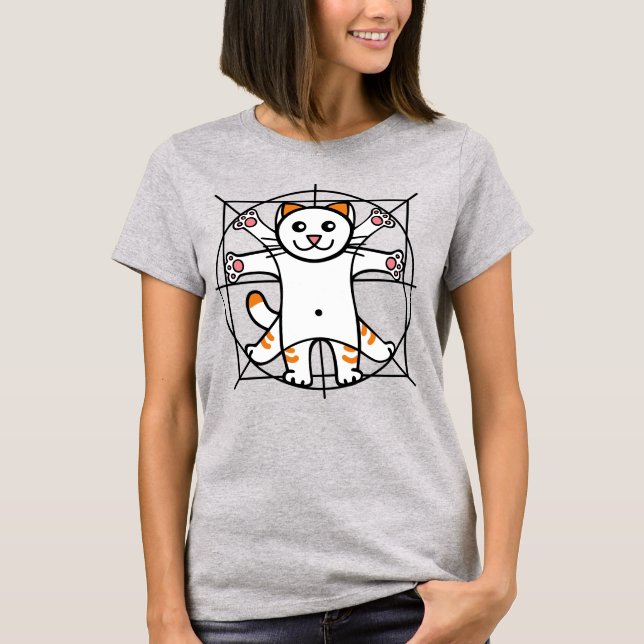Camiseta Gato de Vitruvius (Frente)
