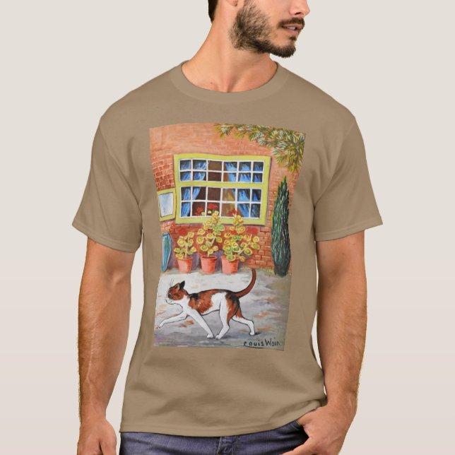 Camiseta Gato de voga, Louis Wain (Frente)