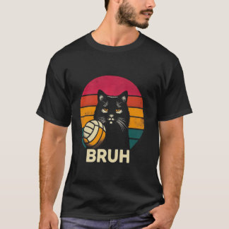 Camiseta Gato de Volei Bruh Gato engraçado de Volei de Prai