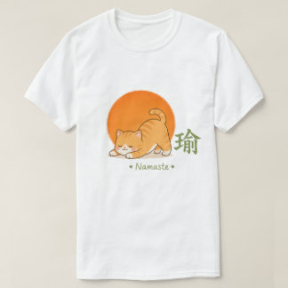 Camiseta Gato de Yoga Fofo – Gato Kawaii Namaste Yoga Japon