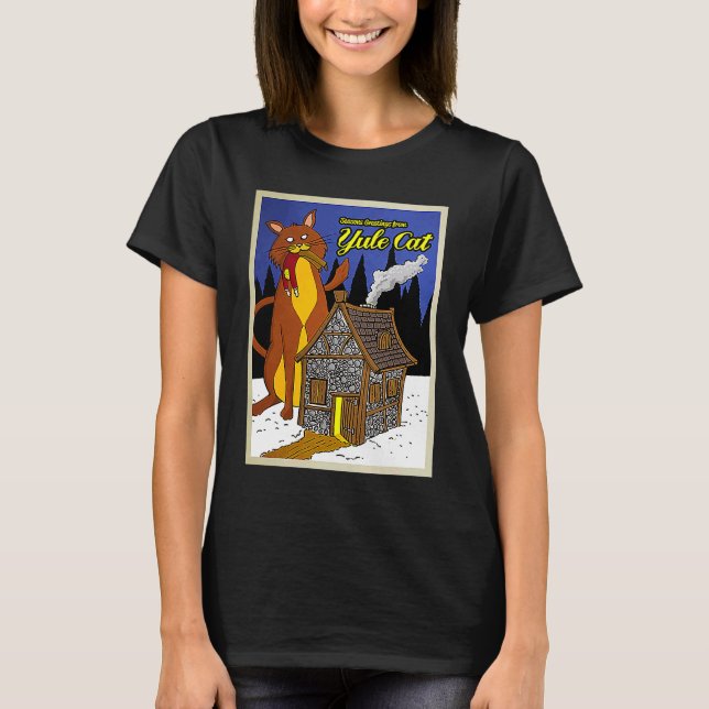 Camiseta Gato de Yule (Frente)