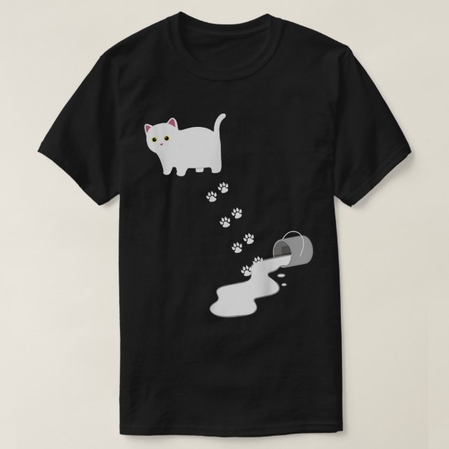Camiseta Gato Desajeitado (Frente do Design)