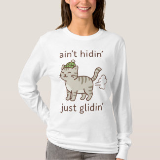 Camiseta Gato Deslizante em Touca Aconchegante